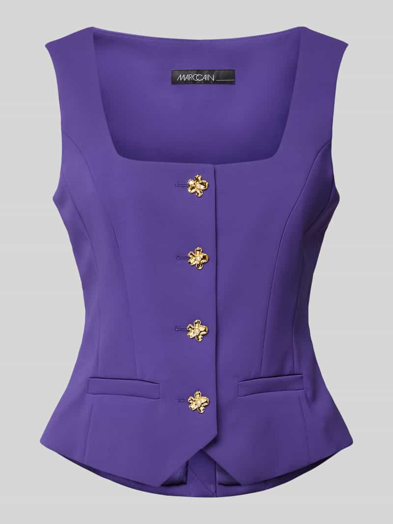 Marc Cain Gilet met vierkante hals