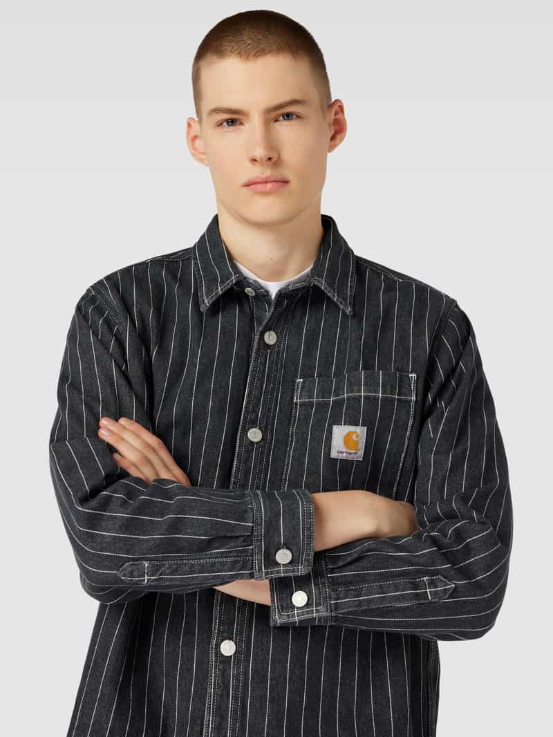 Carhartt Work In Progress Regular fit vrijetijdsoverhemd met streepmotief model 'ORLEAN'
