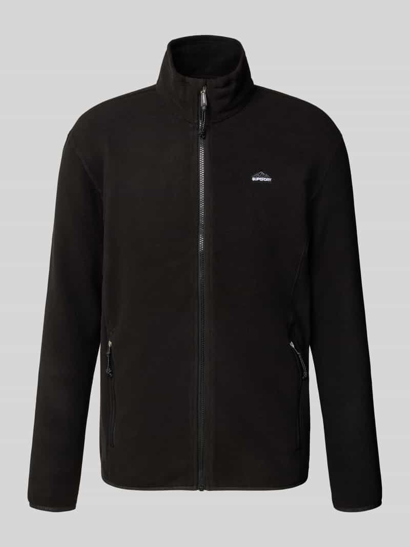 Superdry Fleecejack met opstaande kraag