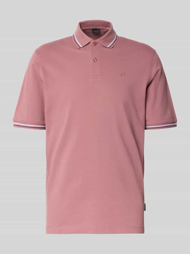 Bugatti Poloshirt met korte knoopsluiting