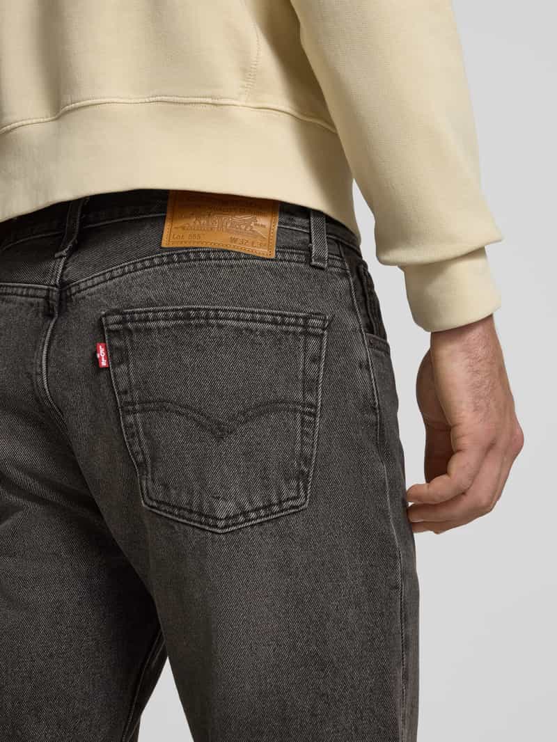 Levi's Relaxed straight fit jeans met steekzakken model '555 '