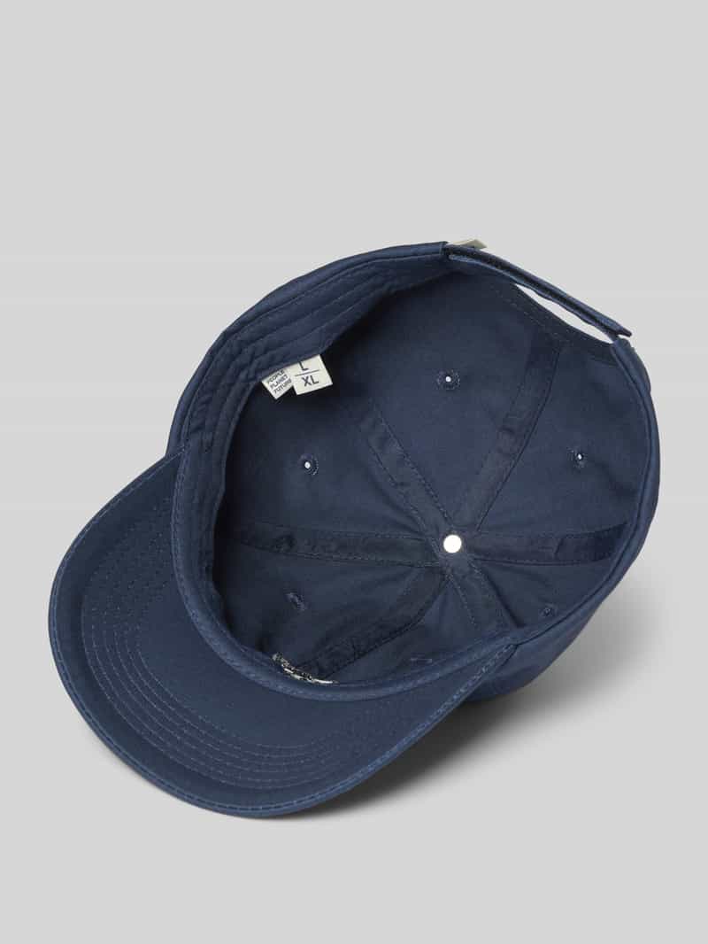 Knowledge Cotton Apparel Baseballpet met motiefstitching