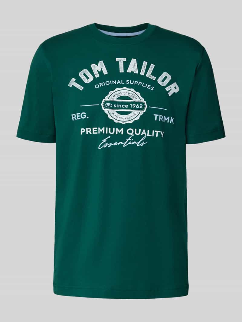Tom Tailor Regular fit T-shirt van puur katoen