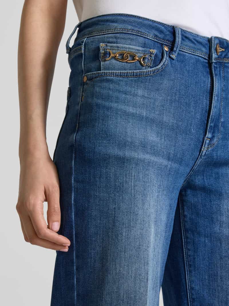 RAFFAELLO ROSSI Wide leg jeans in 5-pocketmodel model 'KIRA'