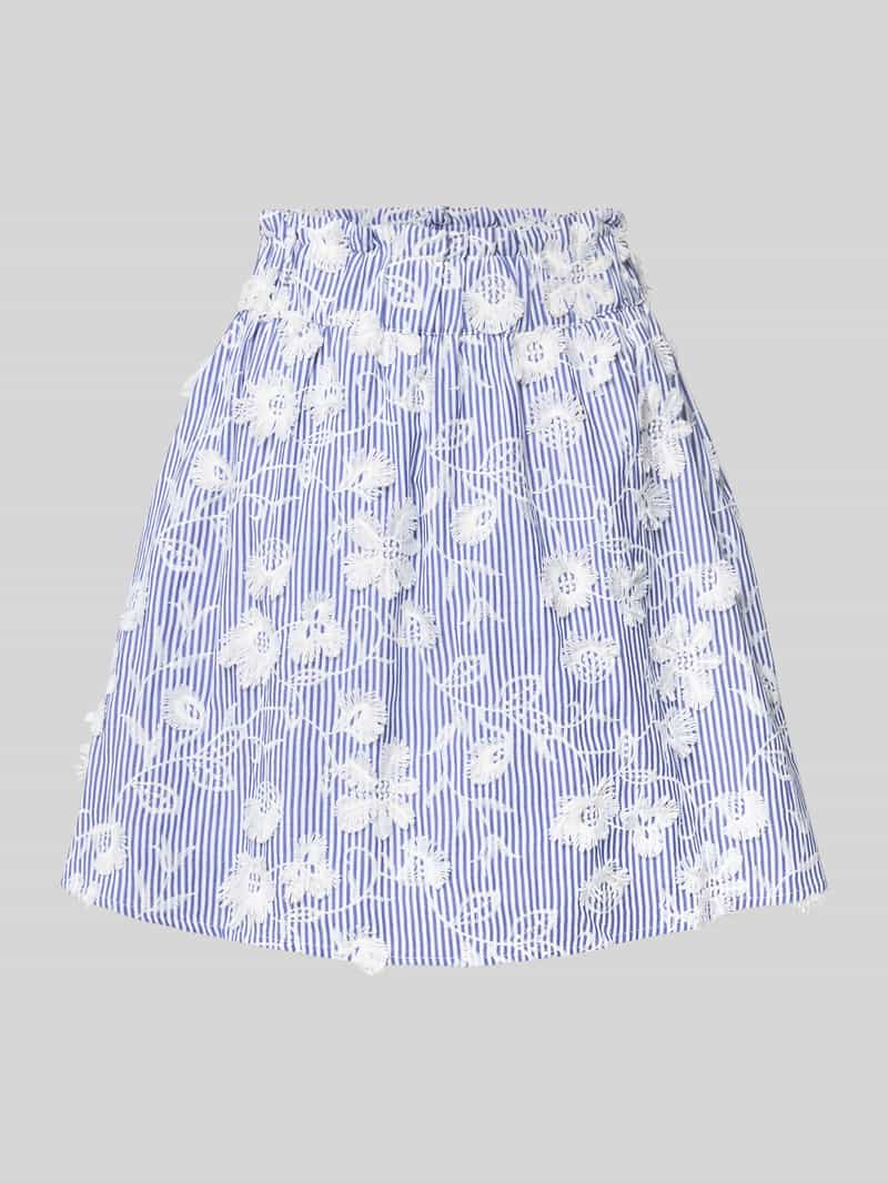 YAS Minirok met bloemenborduursels model 'MEMLY'