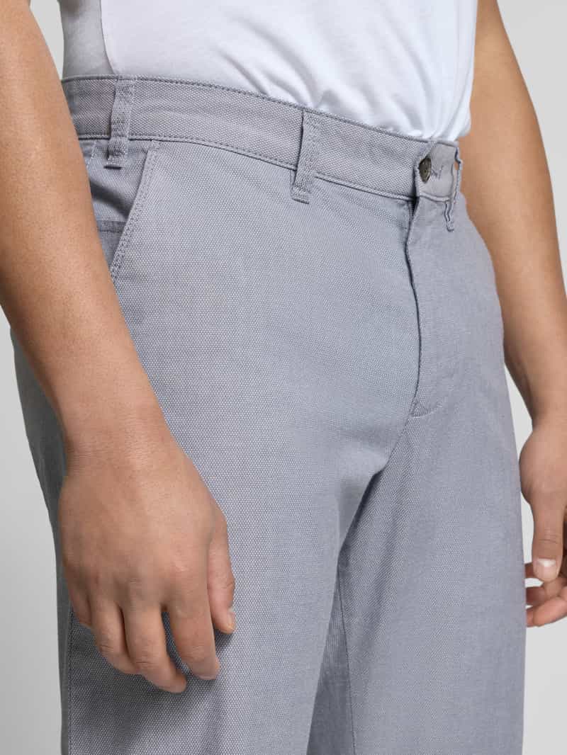 Christian Berg Men Regular fit chino met structuurmotief