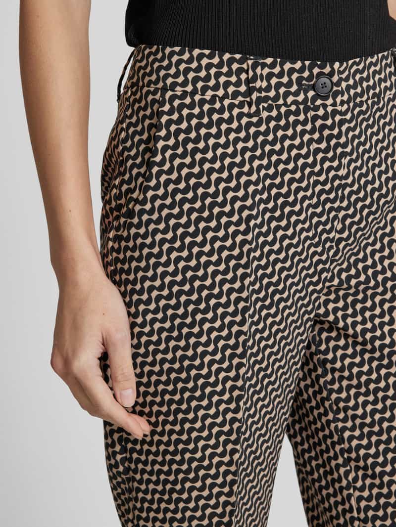 Betty Barclay Regular fit stoffen broek met riemlussen