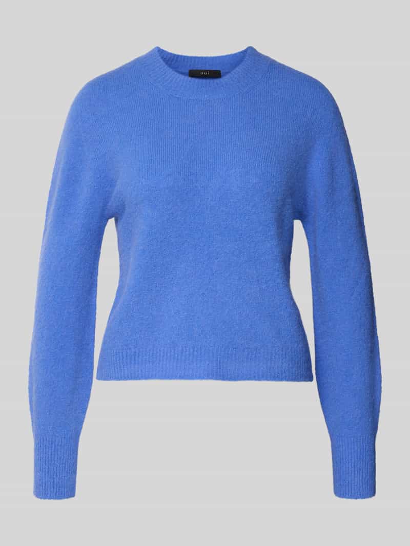 Oui Gebreide pullover met ronde hals