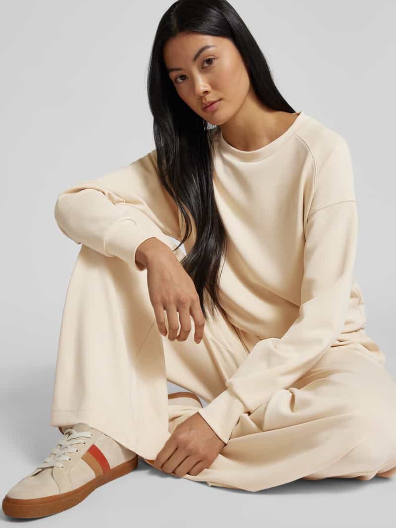 Boss Orange Sweatshirt met labelstitching model 'Eslita'