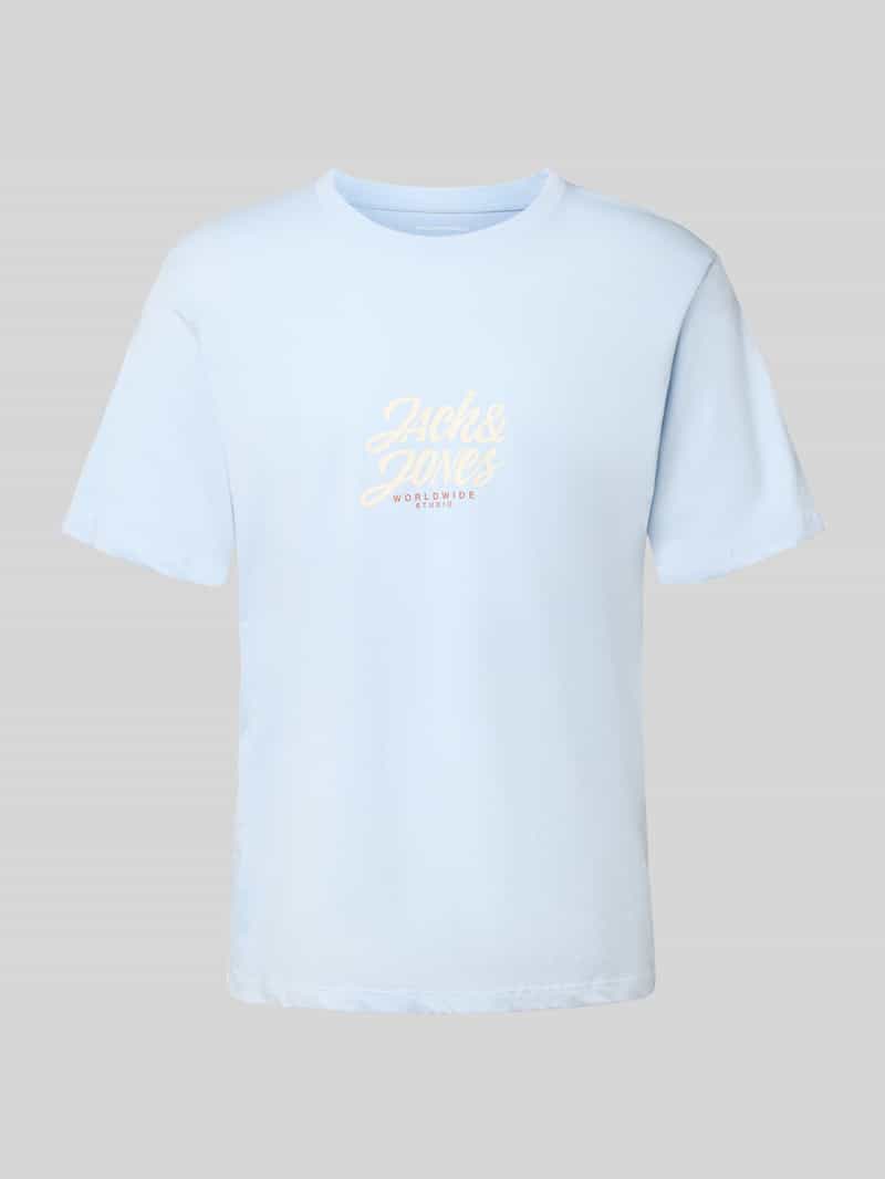 jack & jones T-shirt met labelprint model 'TAVIRA'