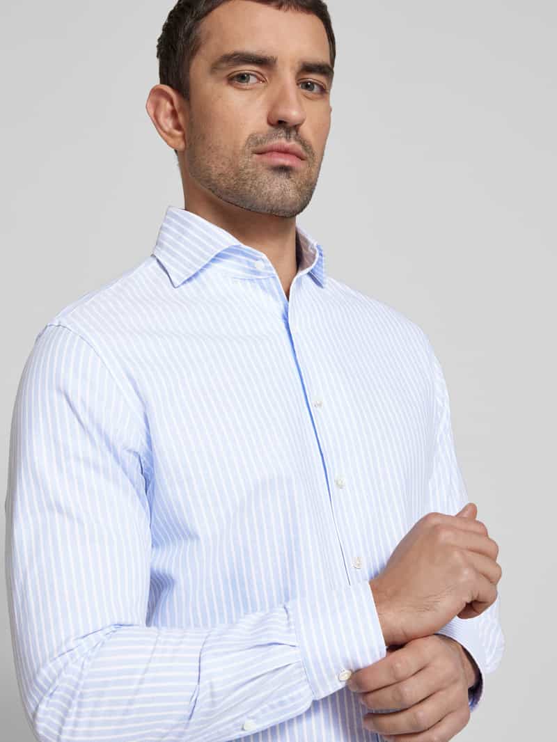 Profuomo Regular fit vrijetijdsoverhemd met kentkraag