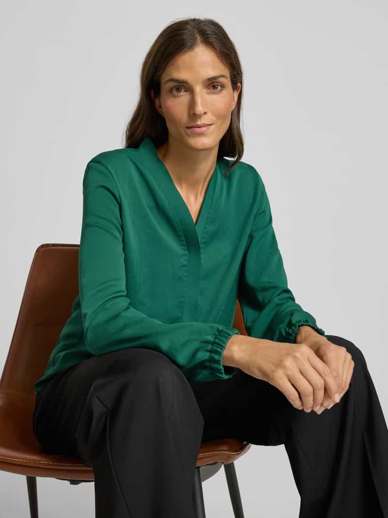 Marc Cain Regular fit blouse met V-hals