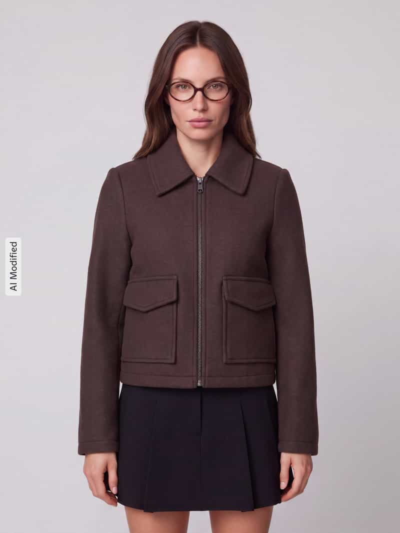 Vero Moda Regular fit blouson met platte kraag model 'SAFIR'