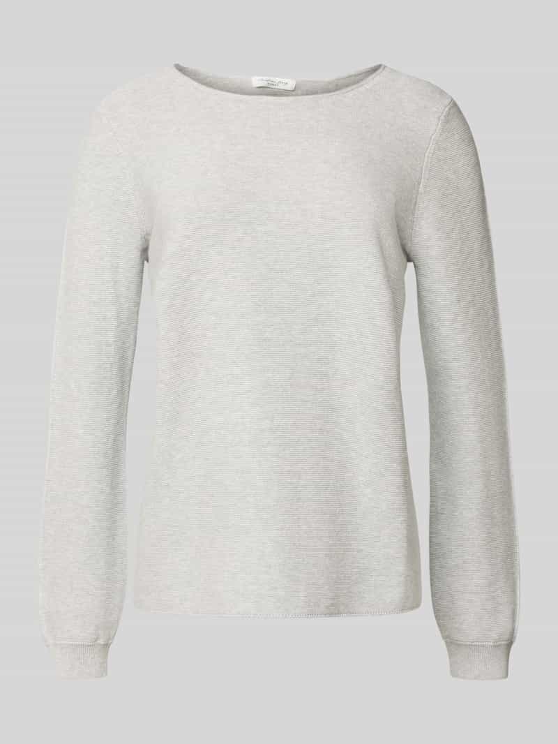 Christian Berg Woman Regular fit shirt met lange mouwen van puur katoen in gebreide look