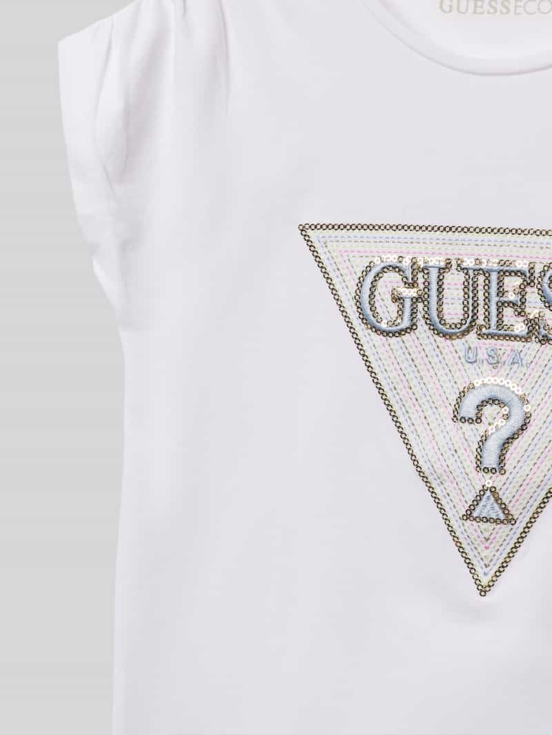 Guess T-shirt met pailletten model 'BATWING'