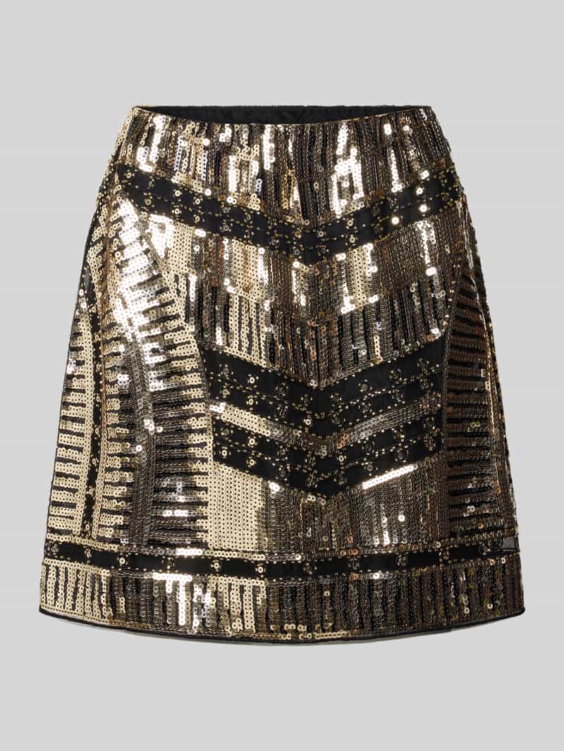 Apricot Minirok met pailletten