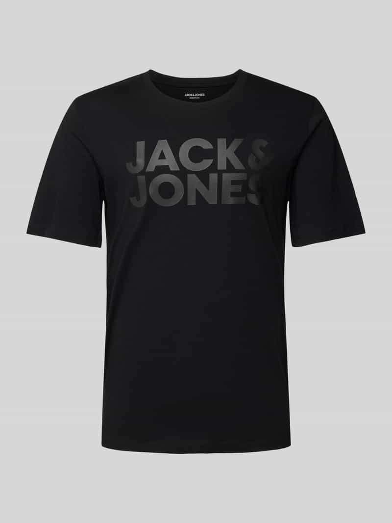 jack & jones T-shirt met labelprint model 'CORP'
