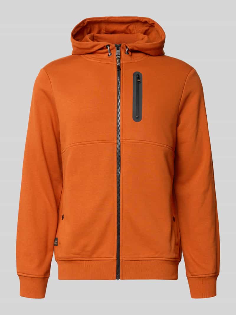 camel active Regular fit sweatjack met capuchon model 'Tech'