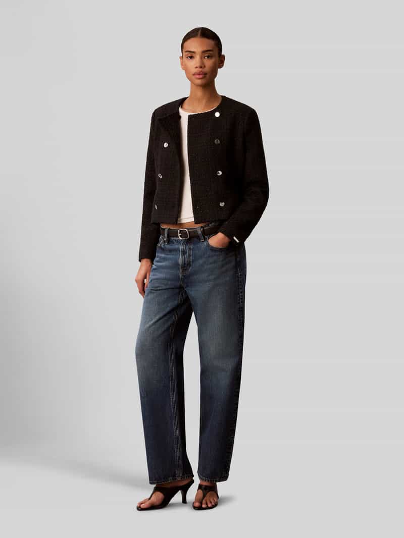 Calvin Klein Womenswear Regular fit korte blazer met wol