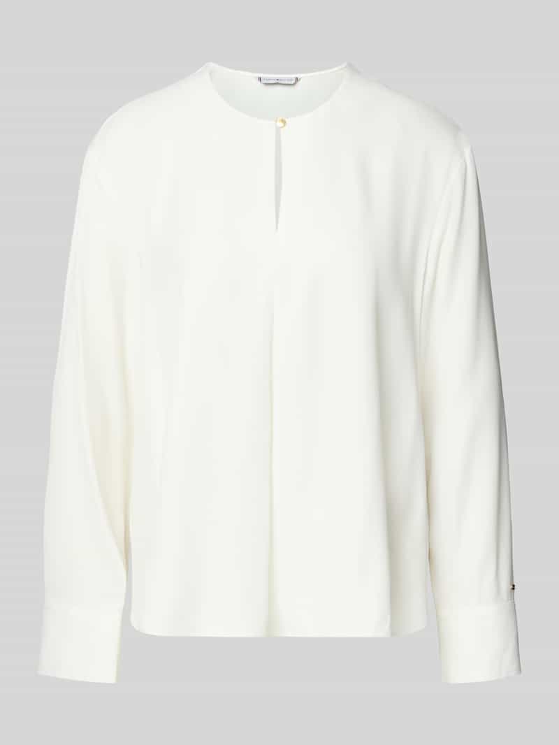 Tommy Hilfiger Relaxed fit blouse met lange mouwen van pure viscose