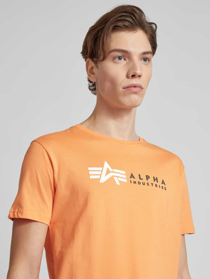 alpha industries T-shirt met labelprint