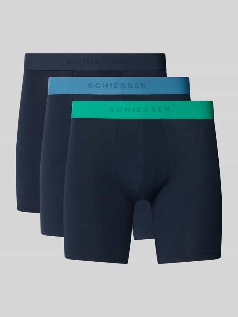 Schiesser Slim fit boxershort van katoenmix in set van 3