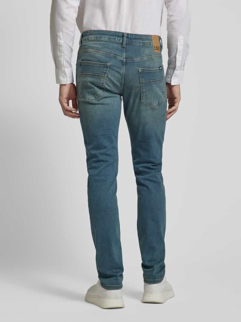 Slim fit jeans in used-look, model 'BATES' CARS JEANS