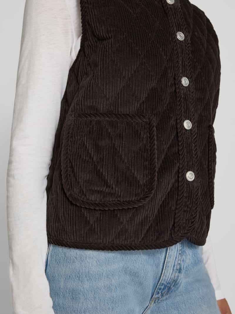 LOLLYS LAUNDRY Regular fit gilet in ribcordlook model 'Cairo'