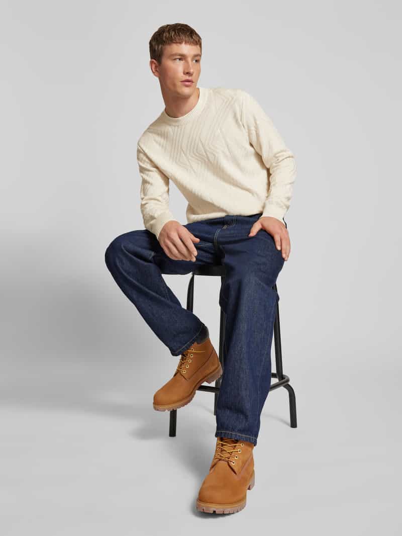 G-Star Raw Gebreide pullover van viscose met structuurmotief