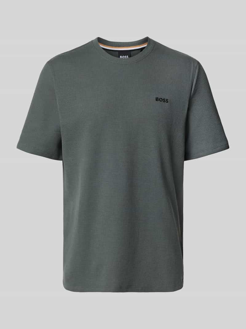Boss Regular fit T-shirt van katoenmix