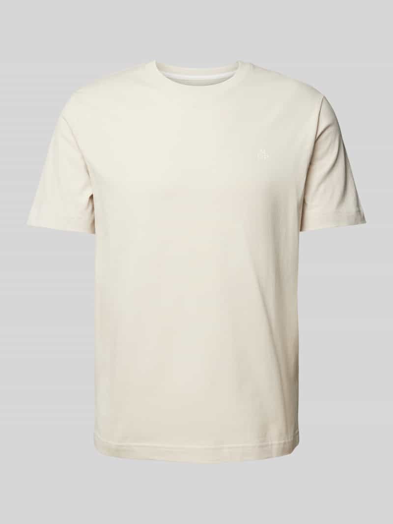 TOMMY JEANS T-shirt TJM ESSENTIAL SOLID TEE met ronde hals en subtiele logo-vlag