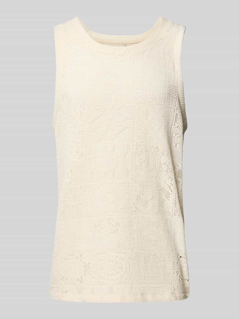 Les Deux Gebreide tanktop met ronde hals model 'Huxi'
