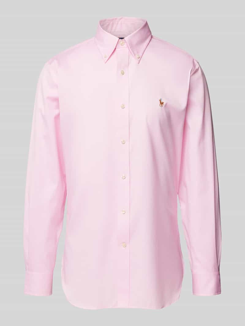 Polo Ralph Lauren Slim fit zakelijk overhemd met labelstitching