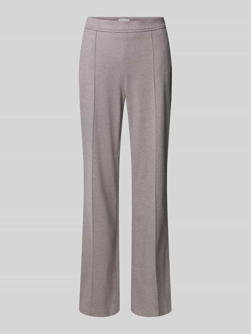 Christian Berg Woman Flared stoffen broek met vaste persplooien