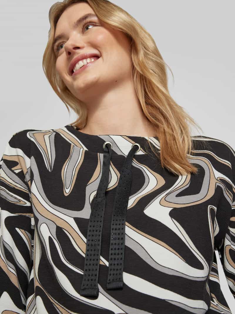Betty Barclay Shirt met lange mouwen van viscosemix met ronde hals