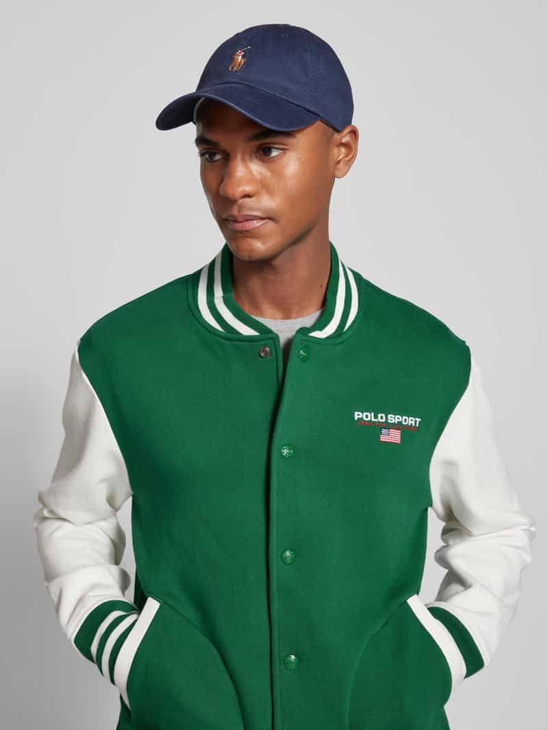 Polo Sport Collegejack met labelstitching