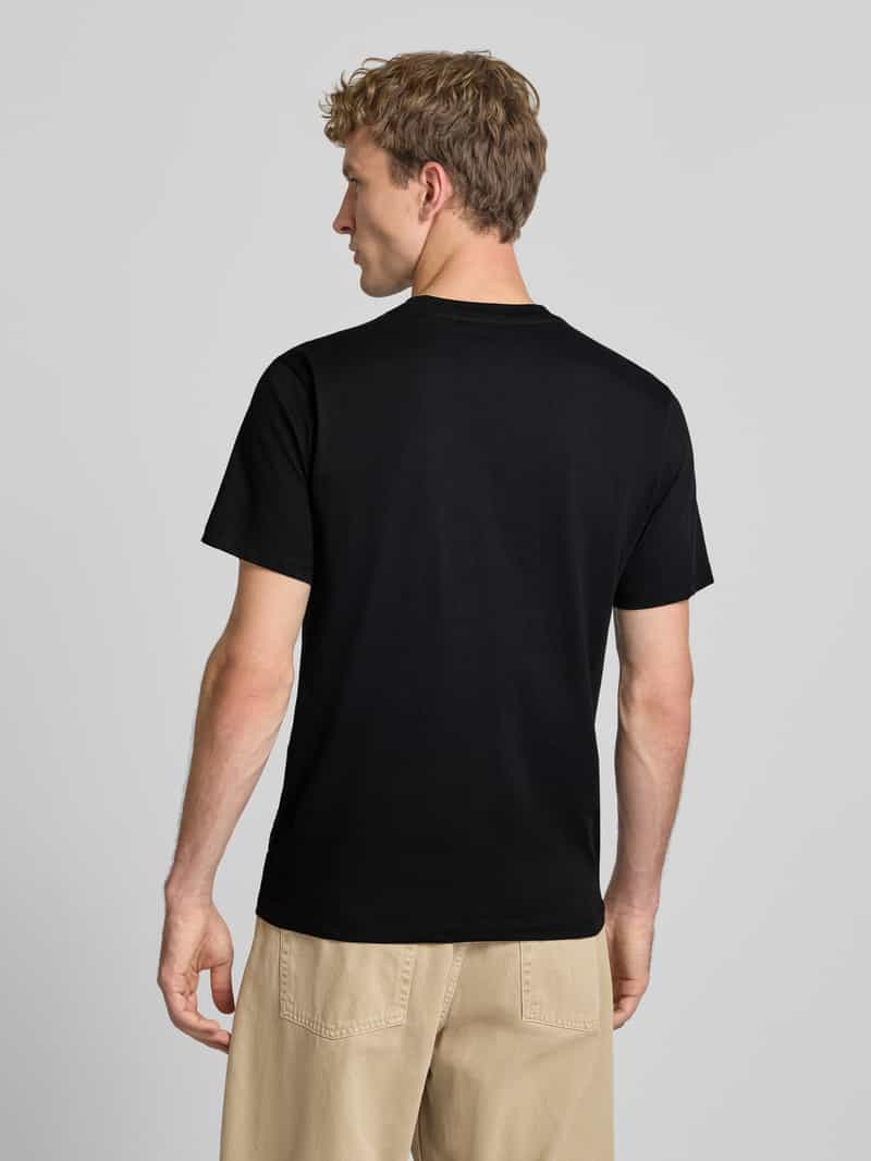 Replay T-shirt met ronde hals en logo zwart, foto 3