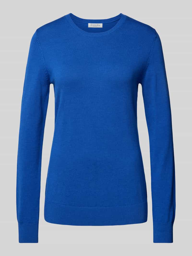 Christian Berg Woman Regular fit gebreide pullover met ribboorden