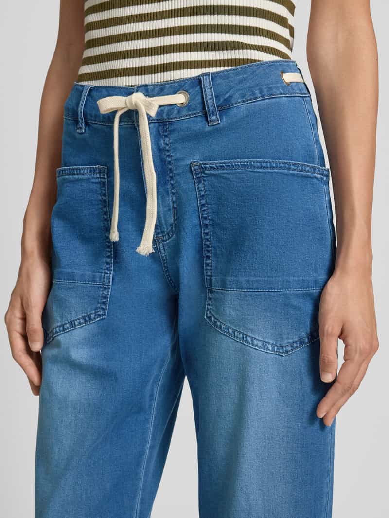 Buena Vista Tapered fit jeans met opgestikte zakken model 'BARREL'
