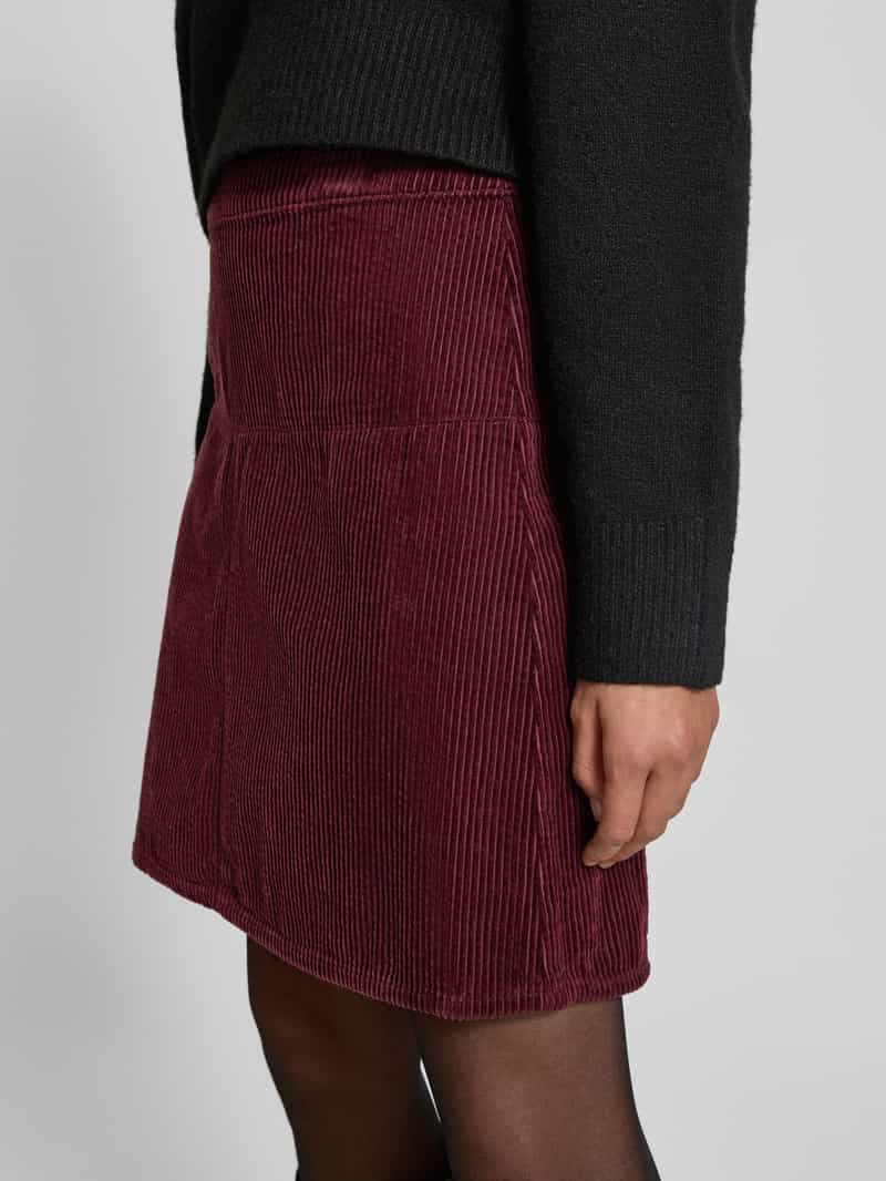 Christian Berg Woman Corduroy rok met deelnaad