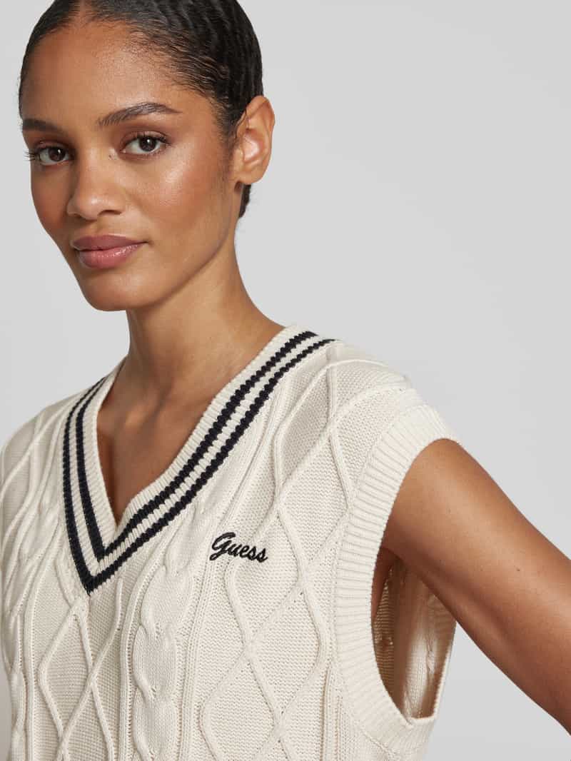 Guess Activewear Gebreide spencer met labelstitching