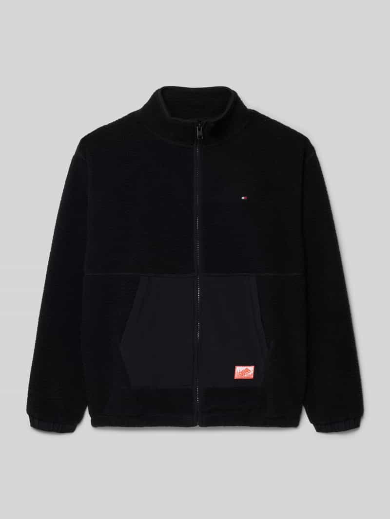 Tommy Hilfiger Teens Regular fit fleecejack met katoen