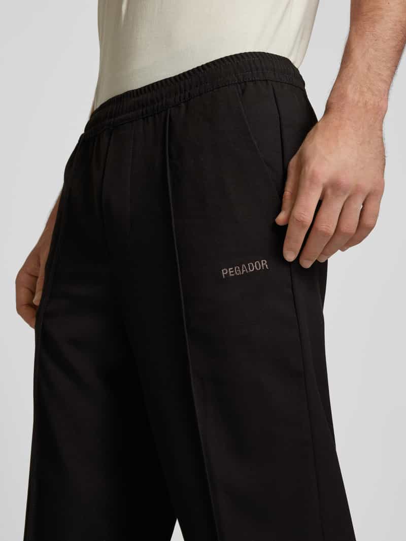Pegador Wide leg broek met vaste persplooien model 'MOYE'