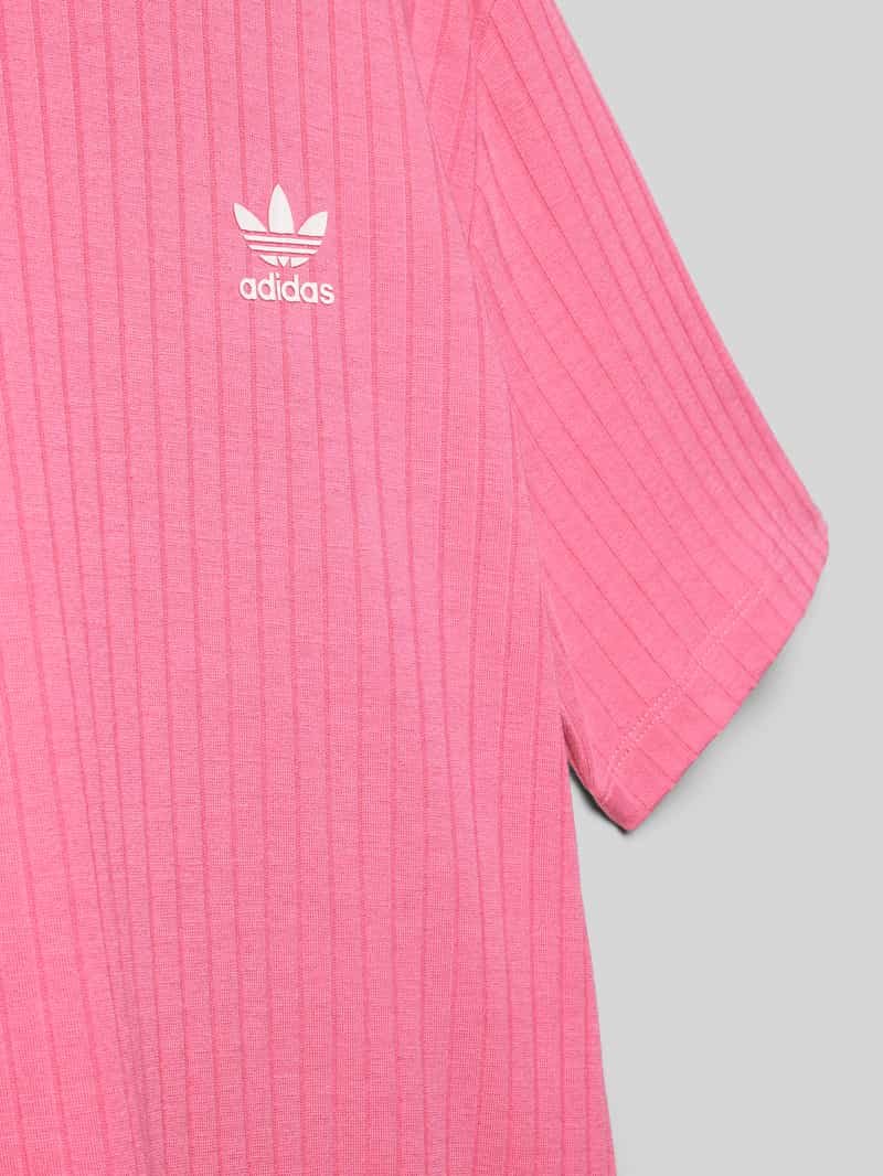 adidas Originals Wide fit T-shirt in riblook