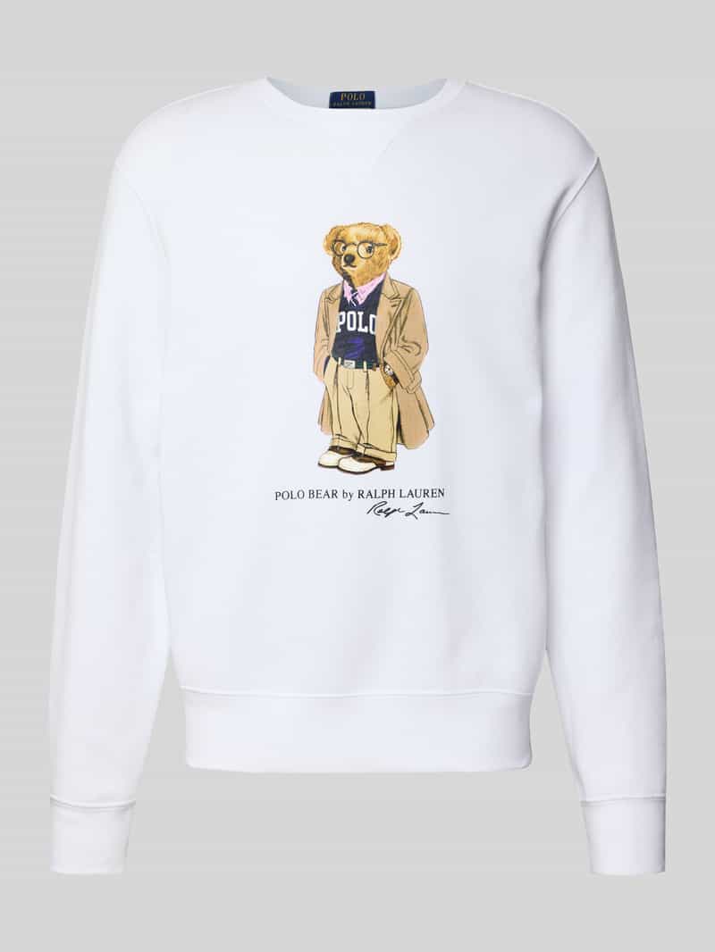 Polo Ralph Lauren Sweatshirt met motiefprint en ronde hals