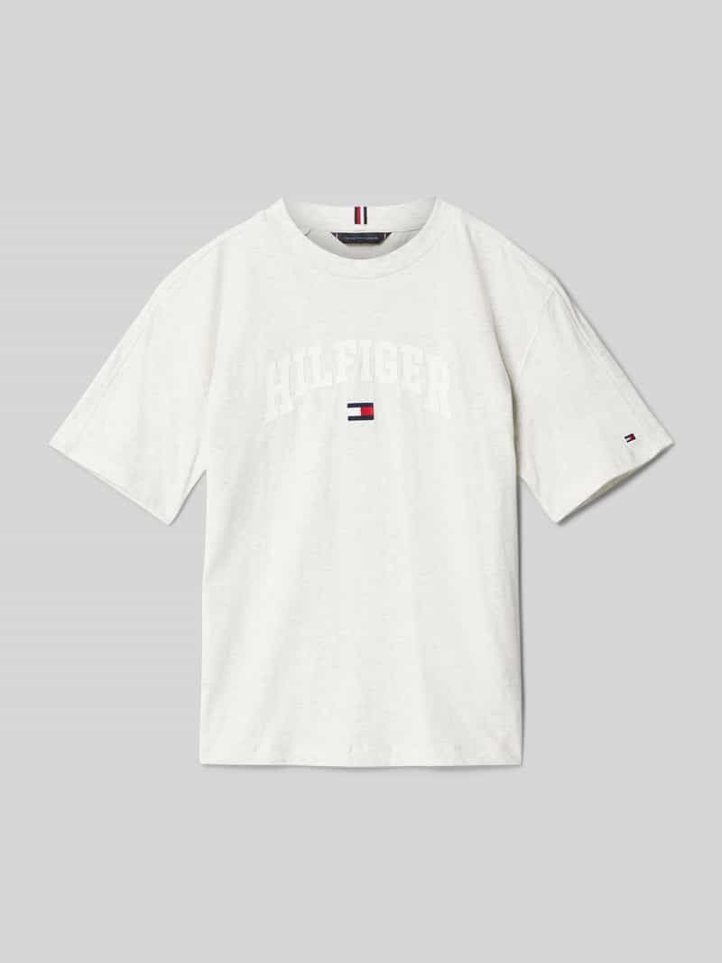 Tommy Hilfiger Teens T-shirt met labelstitching model 'VARSITY'