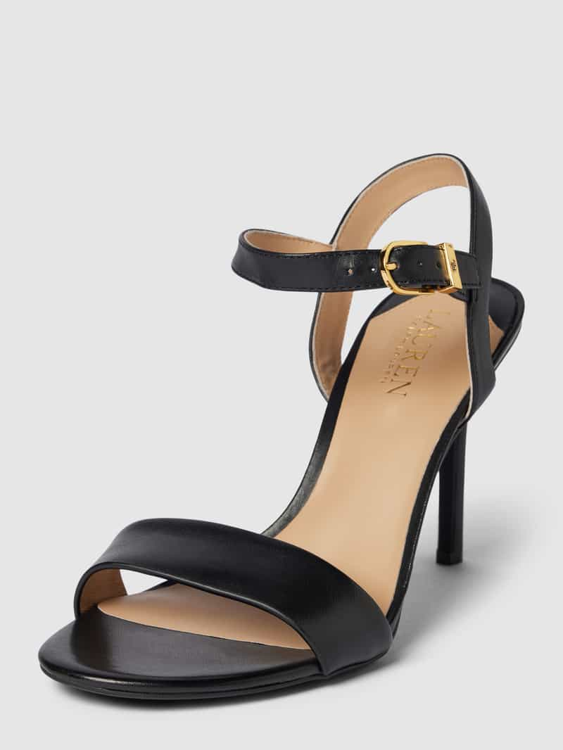 Lauren Ralph Lauren Sandalen van leer, model 'GWEN'