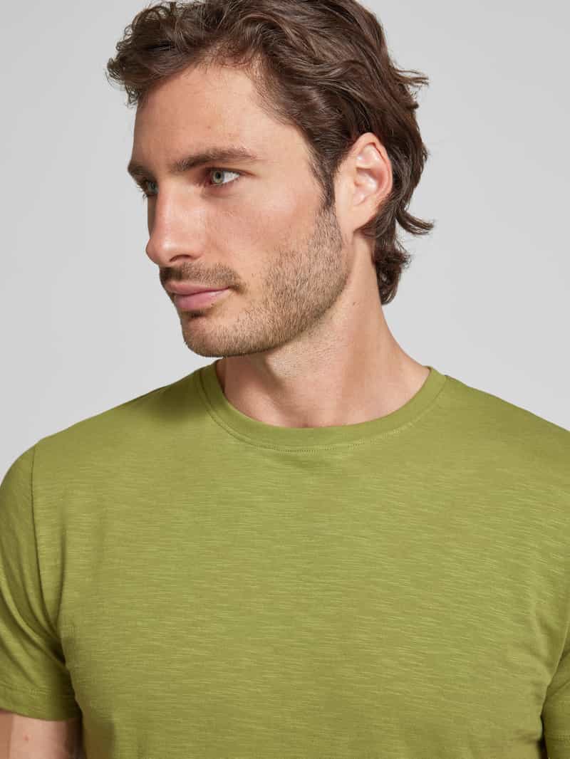 Selected Homme T-shirt met ronde hals model 'ASPEN SLUB'