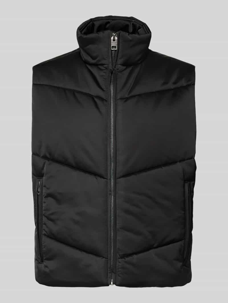 HUGO Regular fit bodywarmer van gewatteerd satijn model 'BEROLINO'