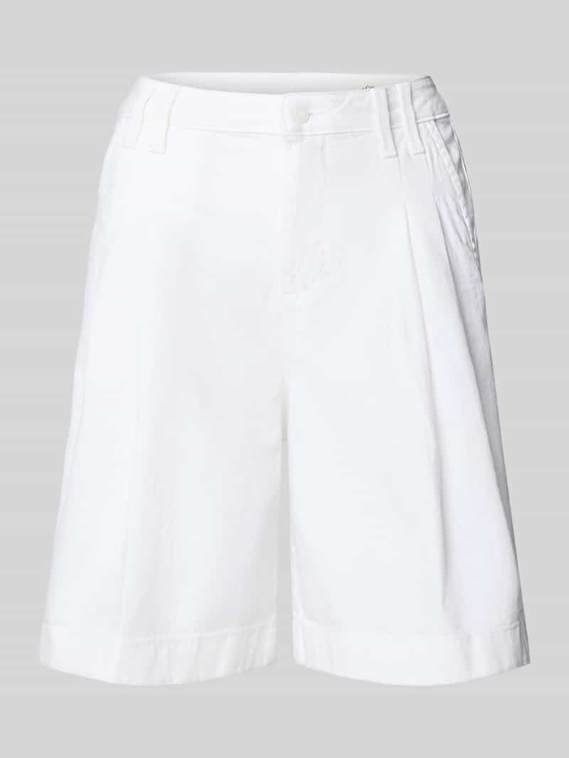 s.Oliver RED LABEL Relaxed fit bermuda van katoenmix